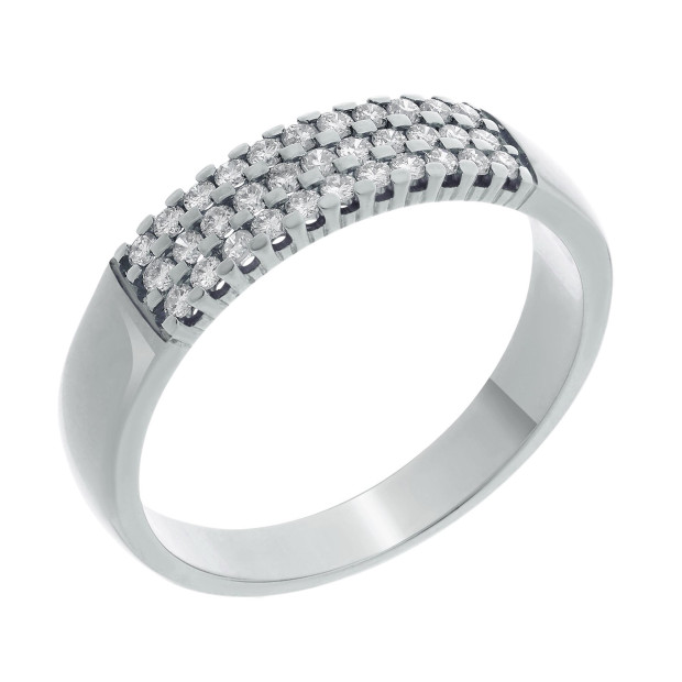 Orphelia Orphelia® Women's Whitegold 18C Ring - Silver RD-3014/1