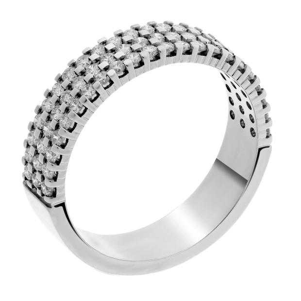 orphelia Orphelia® Women's Whitegold 18C Ring - Silver RD-3021/1
