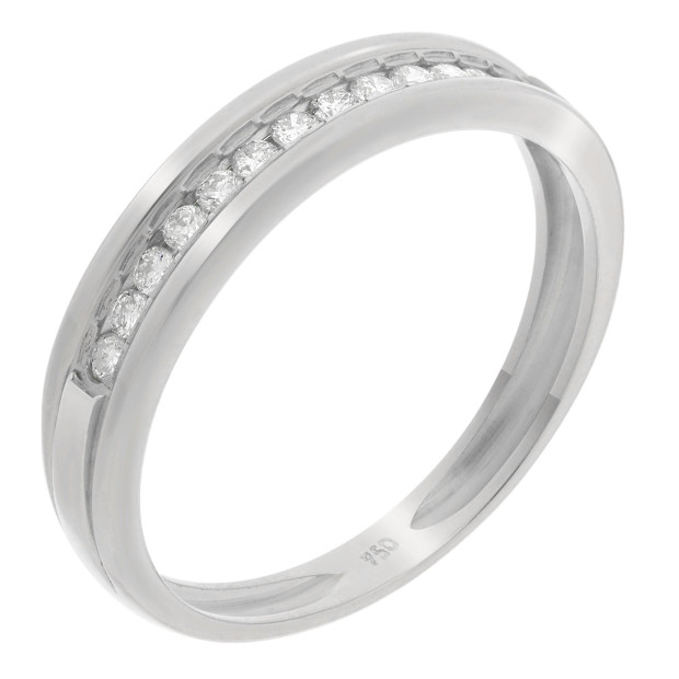 orphelia Orphelia® Women's Whitegold 18C Ring - Silver RD-3020/1