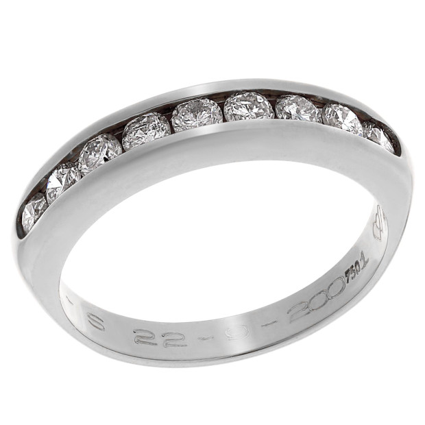 orphelia Orphelia® Women's Whitegold 18C Ring - Silver RD-3003/1
