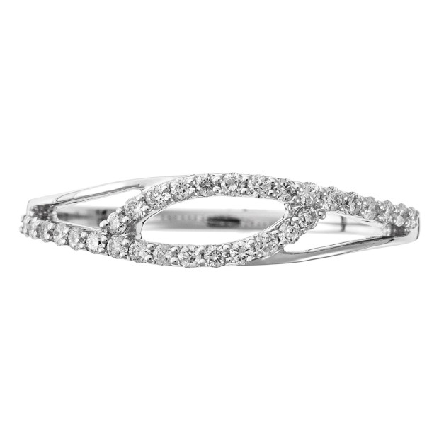 Orphelia Orphelia® Women's Whitegold 18C Ring - Silver RD-3234