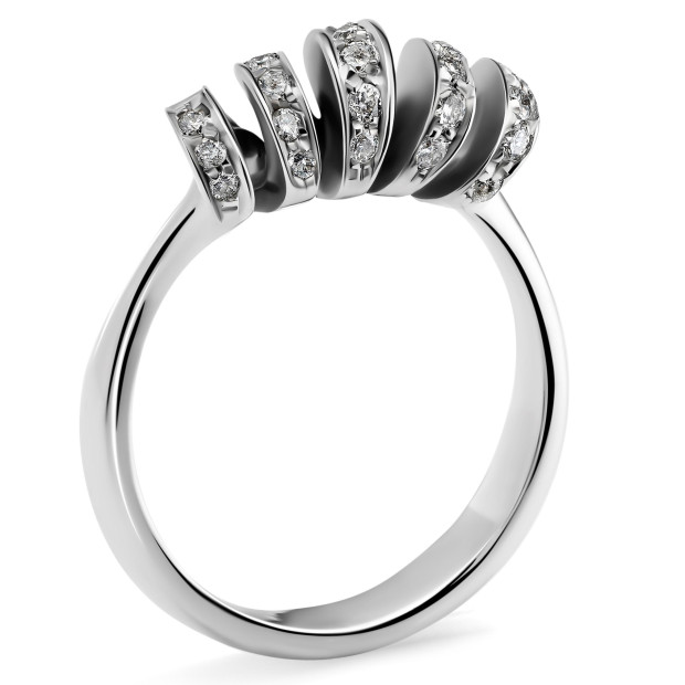 Orphelia Orphelia® Women's Whitegold 18C Ring - Silver RD-3200
