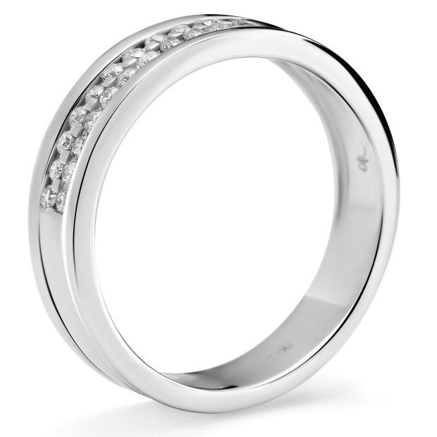 Orphelia Orphelia® Women's Whitegold 18C Ring - Silver RD-3253