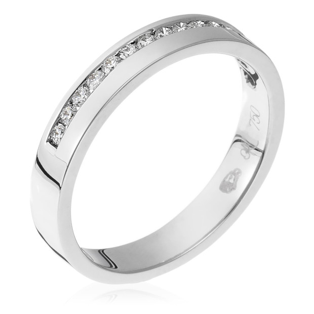 orphelia Orphelia® Women's Whitegold 18C Ring - Silver RD-3243