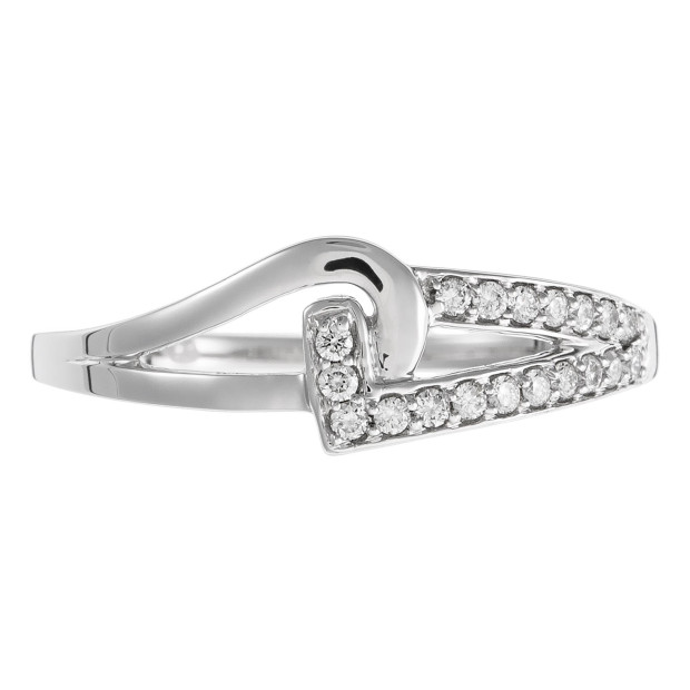 Orphelia Orphelia® Women's Whitegold 18C Ring - Silver RD-3222