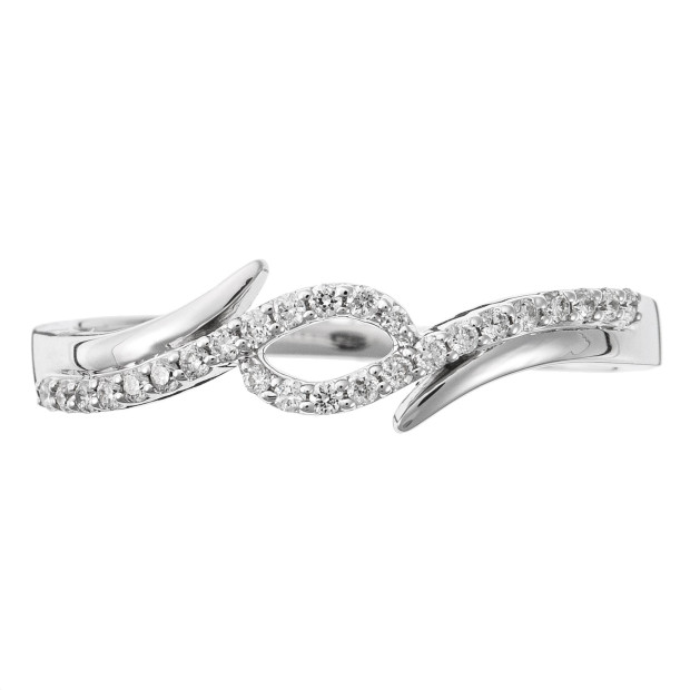 Orphelia Orphelia® Women's Whitegold 18C Ring - Silver RD-3221