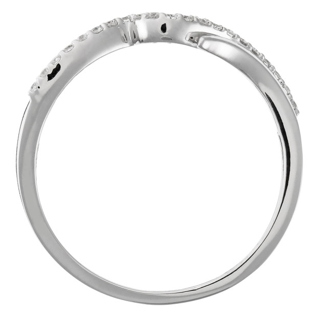 Orphelia Orphelia® Women's Whitegold 18C Ring - Silver RD-3221