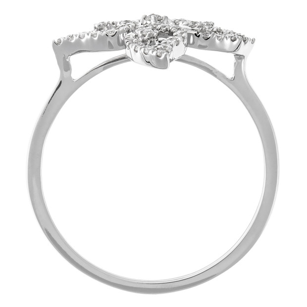 Orphelia Orphelia® Women's Whitegold 18C Ring - Silver RD-3216