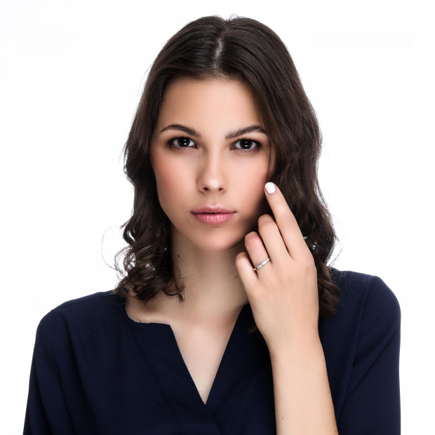 Orphelia Orphelia® Women's Whitegold 18C Ring - Silver RD-33218/1