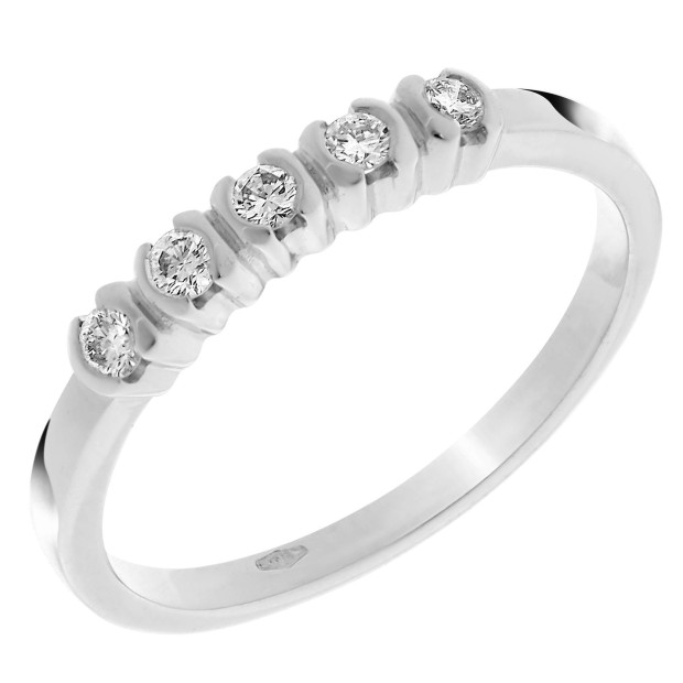 orphelia Orphelia® Women's Whitegold 18C Ring - Silver RD-33213/1