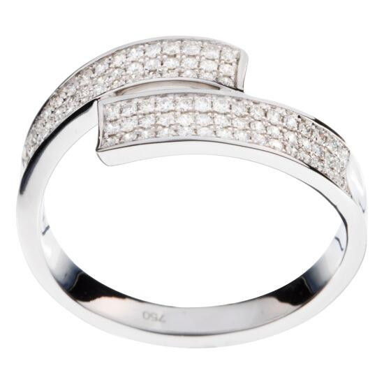 Orphelia Orphelia® Women's Whitegold 18C Ring - Silver RD-3373