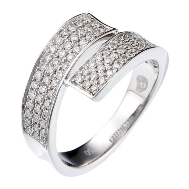 orphelia Orphelia® Women's Whitegold 18C Ring - Silver RD-3373
