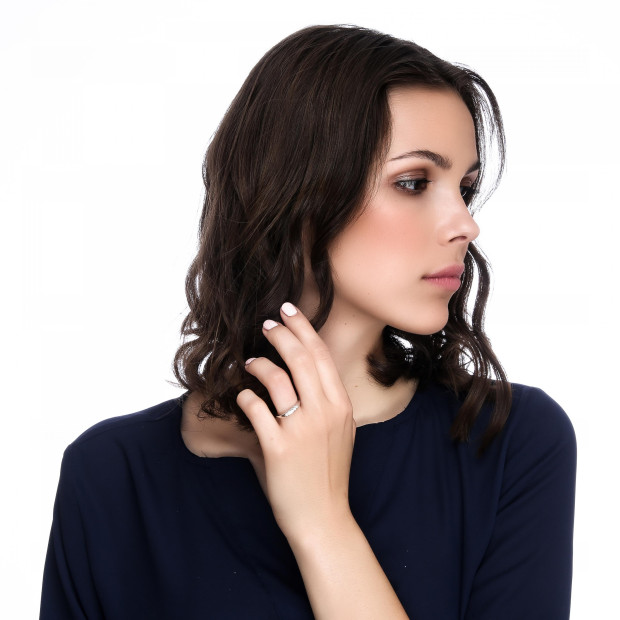 Orphelia Orphelia® Women's Whitegold 18C Ring - Silver RD-33216/1