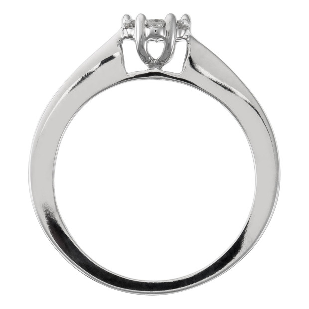 Orphelia Orphelia® Women's Whitegold 18C Ring - Silver RD-3363