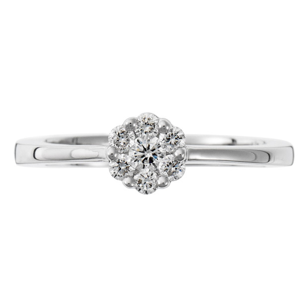 Orphelia Orphelia® Women's Whitegold 18C Ring - Silver RD-3363