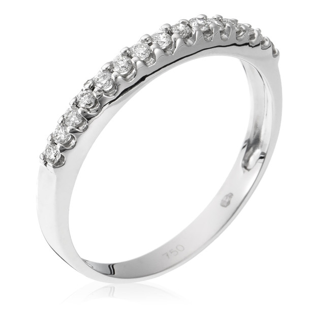 orphelia Orphelia® Women's Whitegold 18C Ring - Silver RD-3367