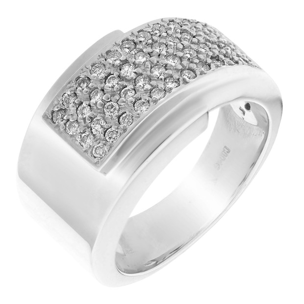 orphelia Orphelia® Women's Whitegold 18C Ring - Silver RD-33395