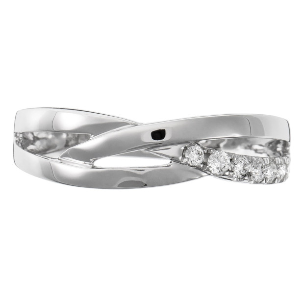 Orphelia Orphelia® Women's Whitegold 18C Ring - Silver RD-3381