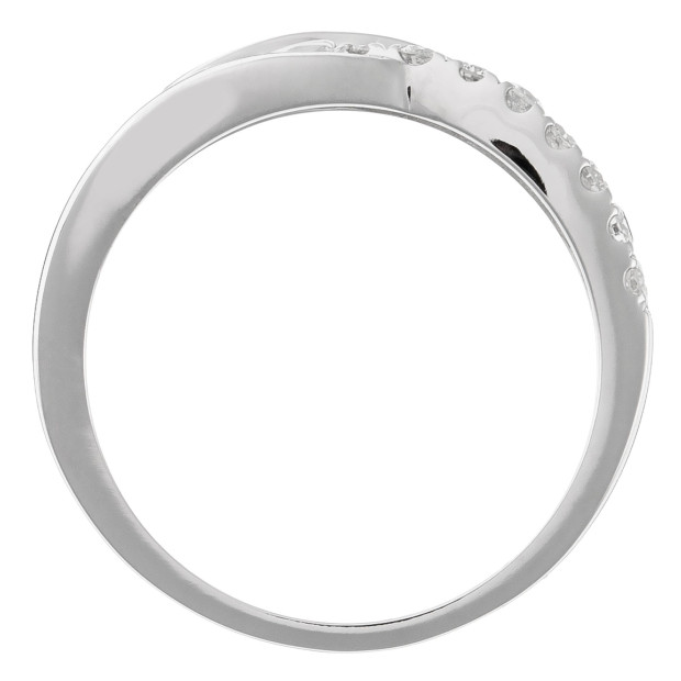 Orphelia Orphelia® Women's Whitegold 18C Ring - Silver RD-3381