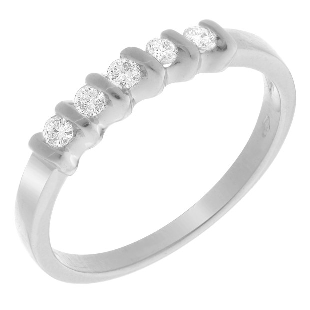 orphelia Orphelia® Women's Whitegold 18C Ring - Silver RD-33217/1