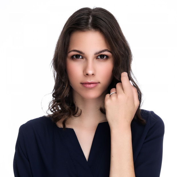 Orphelia Orphelia® Women's Whitegold 18C Ring - Silver RD-33219/1