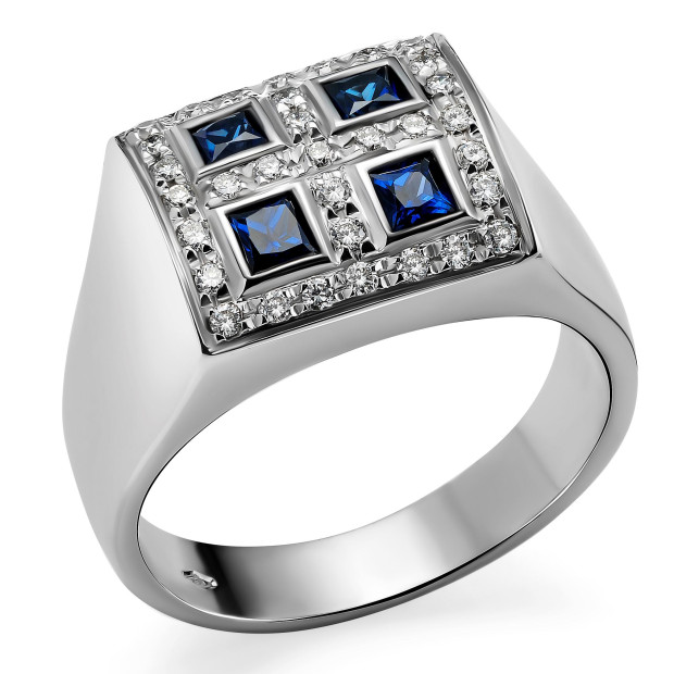 orphelia Orphelia® Women's Whitegold 18C Ring - Silver RD-33153