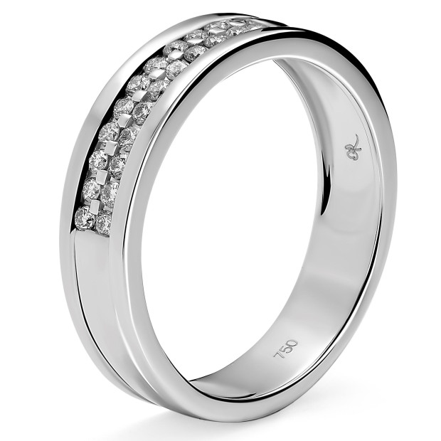 Orphelia Orphelia® Women's Whitegold 18C Ring - Silver RD-3386