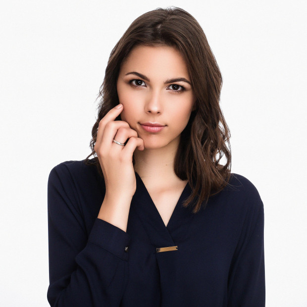 Orphelia Orphelia® Women's Whitegold 18C Ring - Silver RD-33181/1