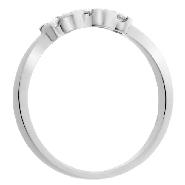 Orphelia Orphelia® Women's Whitegold 18C Ring - Silver RD-33215/1