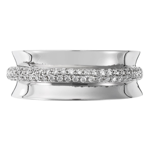 Orphelia Orphelia® Women's Whitegold 18C Ring - Silver RD-3374