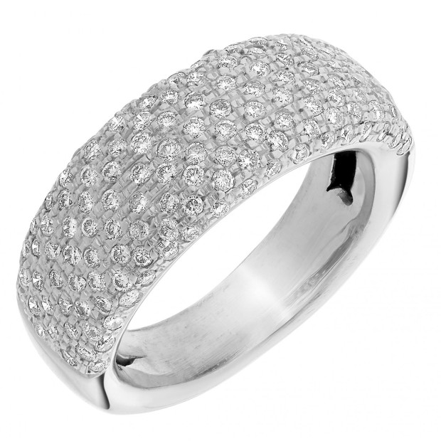 orphelia Orphelia® Women's Whitegold 18C Ring - Silver RD-3396