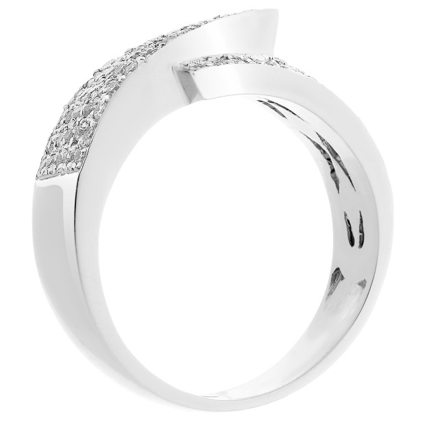 Orphelia Orphelia® Women's Whitegold 18C Ring - Silver RD-33398