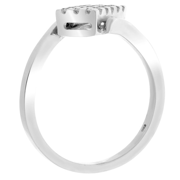 Orphelia Orphelia® Women's Whitegold 18C Ring - Silver RD-33236