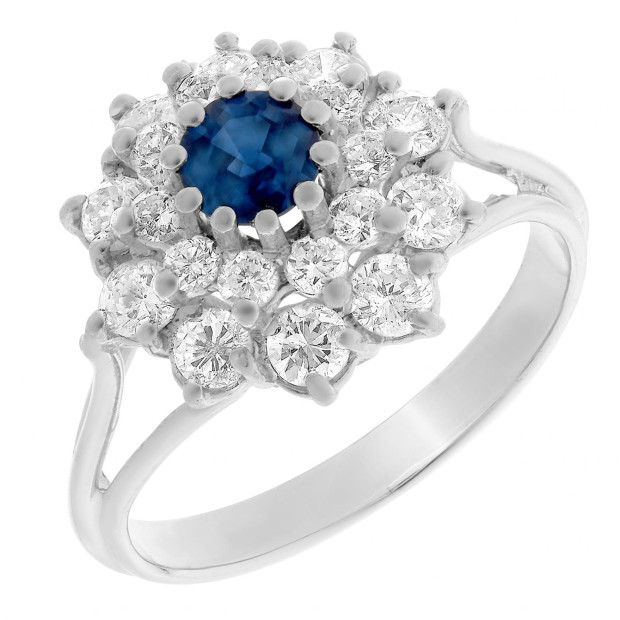 Orphelia Orphelia® Women's Whitegold 18C Ring - Silver RD-33267