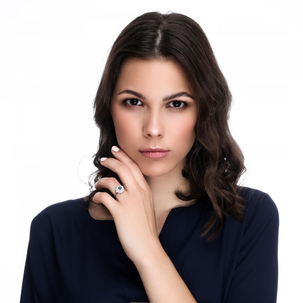 Orphelia Orphelia® Women's Whitegold 18C Ring - Silver RD-33267