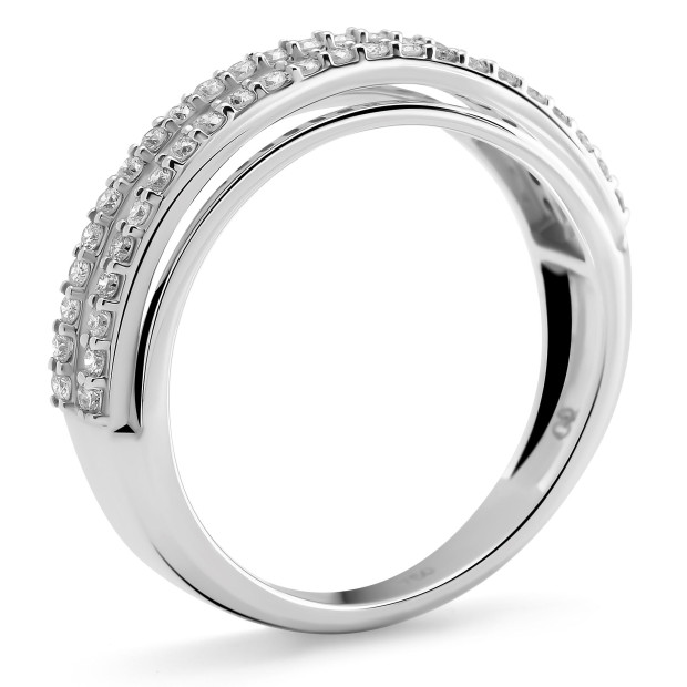 Orphelia Orphelia® Women's Whitegold 18C Ring - Silver RD-3366