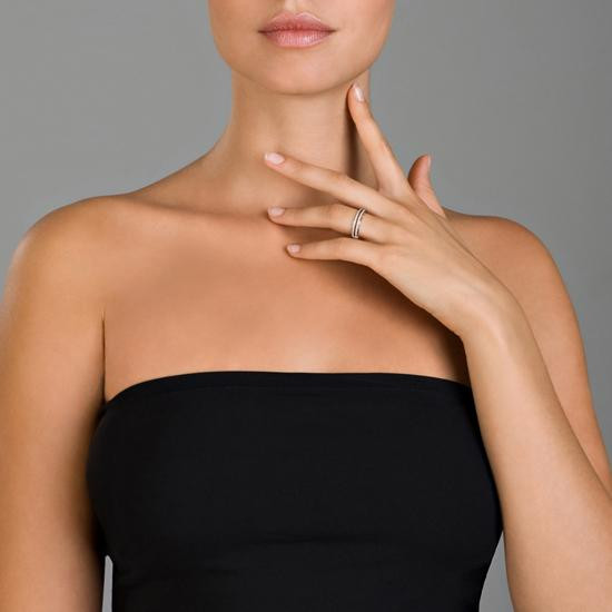 Orphelia Orphelia® Women's Whitegold 18C Ring - Silver RD-3366