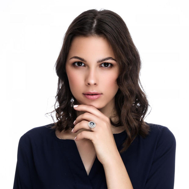 Orphelia Orphelia® Women's Whitegold 18C Ring - Silver RD-33265