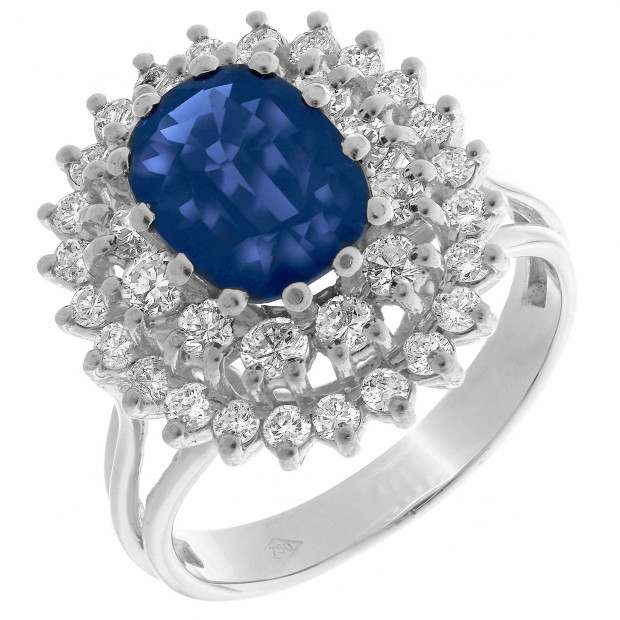 orphelia Orphelia® Women's Whitegold 18C Ring - Silver RD-33265