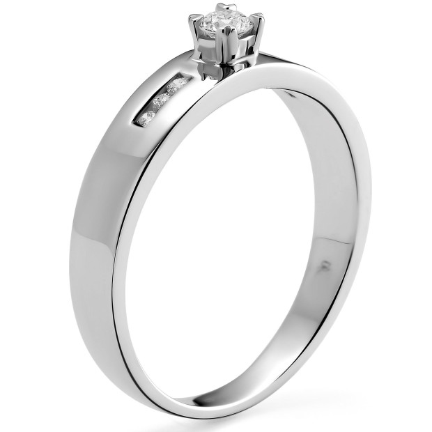 Orphelia Orphelia® Women's Whitegold 18C Ring - Silver RD-3379