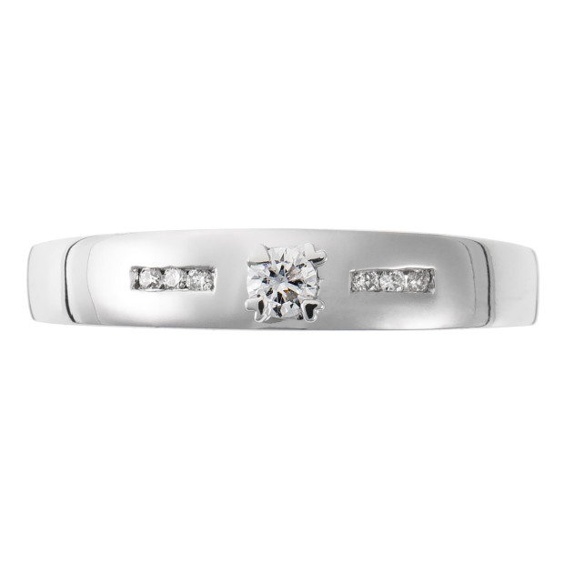 Orphelia Orphelia® Women's Whitegold 18C Ring - Silver RD-3379