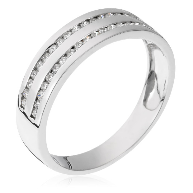 orphelia Orphelia® Women's Whitegold 18C Ring - Silver RD-3364