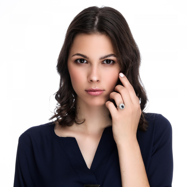 Orphelia Orphelia® Women's Whitegold 18C Ring - Silver RD-33268