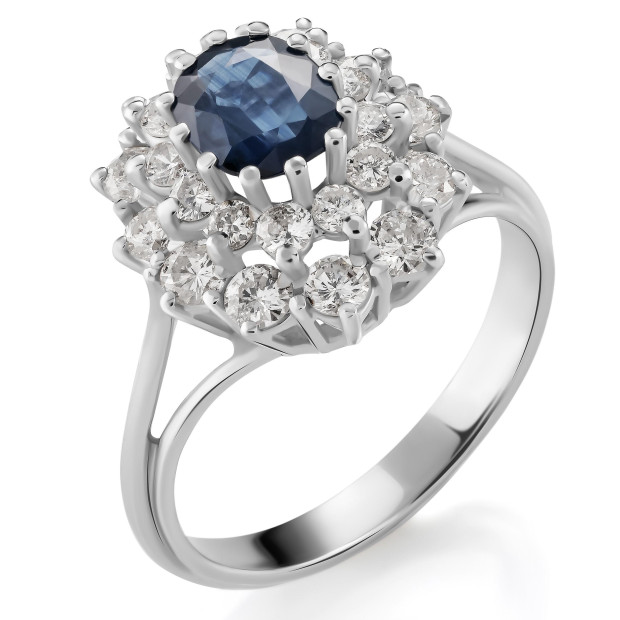 orphelia Orphelia® Women's Whitegold 18C Ring - Silver RD-33268