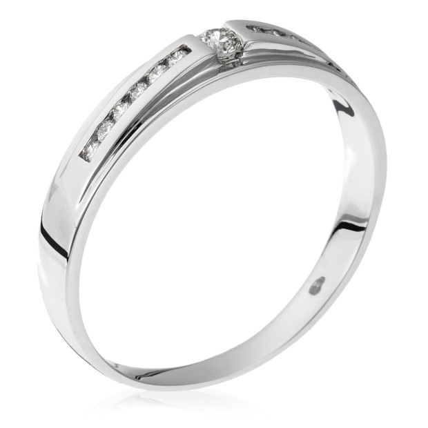 orphelia Orphelia® Women's Whitegold 18C Ring - Silver RD-3371