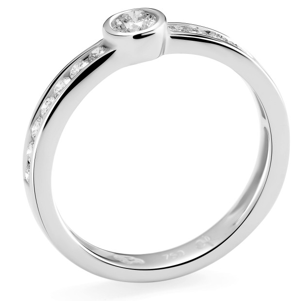 Orphelia Orphelia® Women's Whitegold 18C Ring - Silver RD-3383