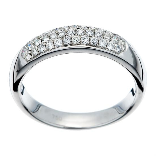 Orphelia Orphelia® Women's Whitegold 18C Ring - Silver RD-3356