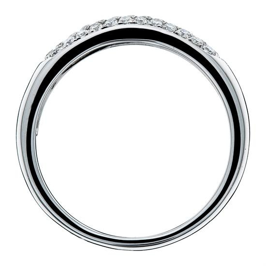 Orphelia Orphelia® Women's Whitegold 18C Ring - Silver RD-3356