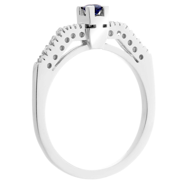 Orphelia Orphelia® Women's Whitegold 18C Ring - Silver RD-33010