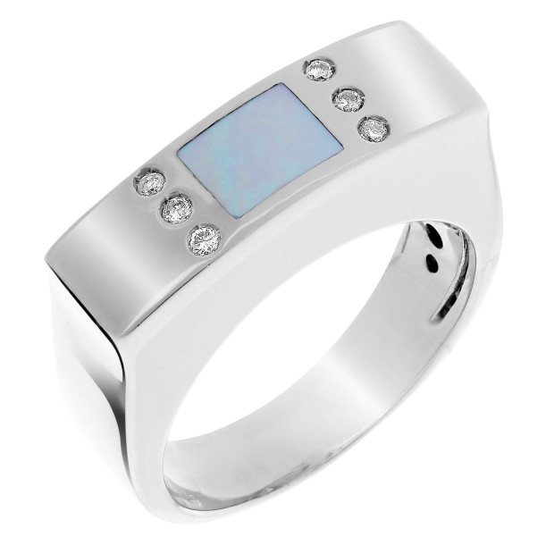 orphelia Orphelia® Women's Whitegold 18C Ring - Silver RD-33015